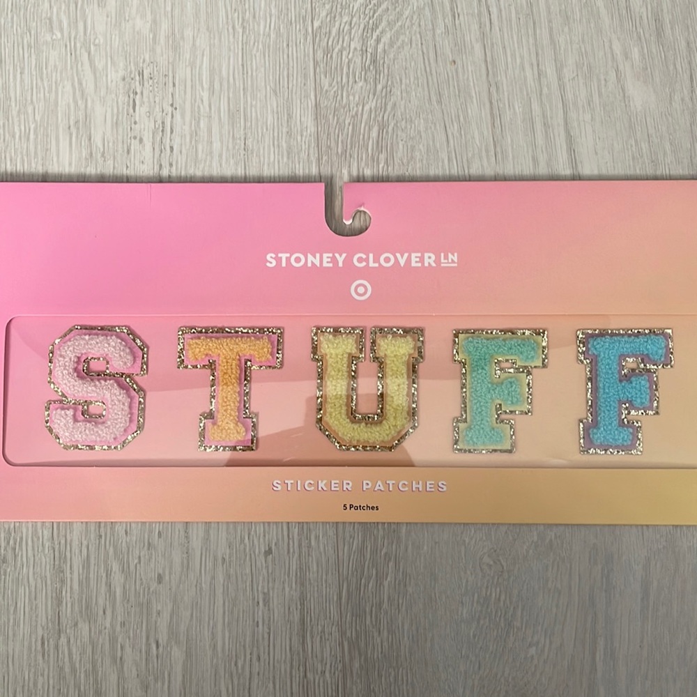 STUFF letters Stoney Clover for Target